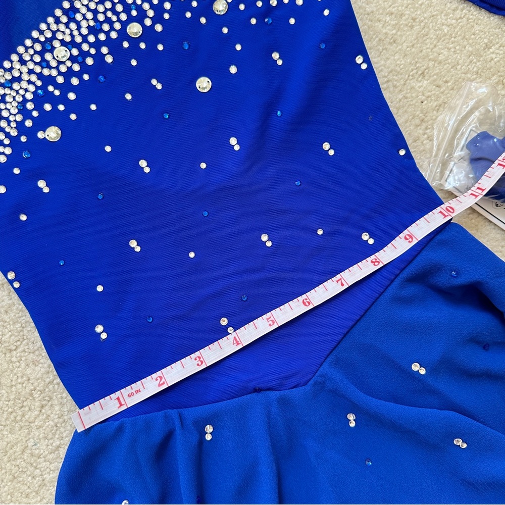 Used Figure Skating Dress Ice Skating Dress Girl Size 10 (5~8T) 120~130cm - Picture 5 of 6